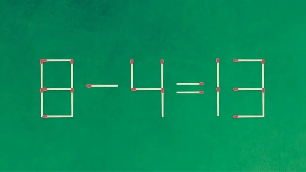 Є одна хвилина: як пересунути сірник у головоломці