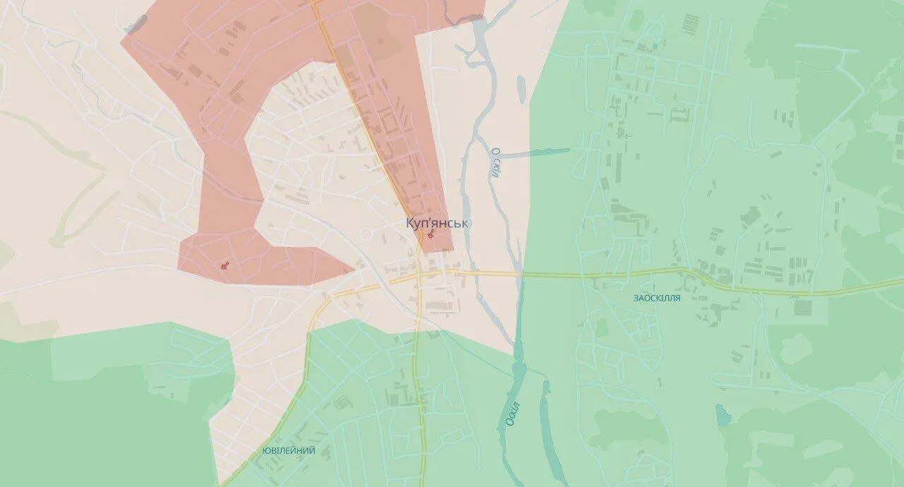 Ворог присутній у північних районах Куп'янськa: Трегубов розповів про ситуацію. Карта