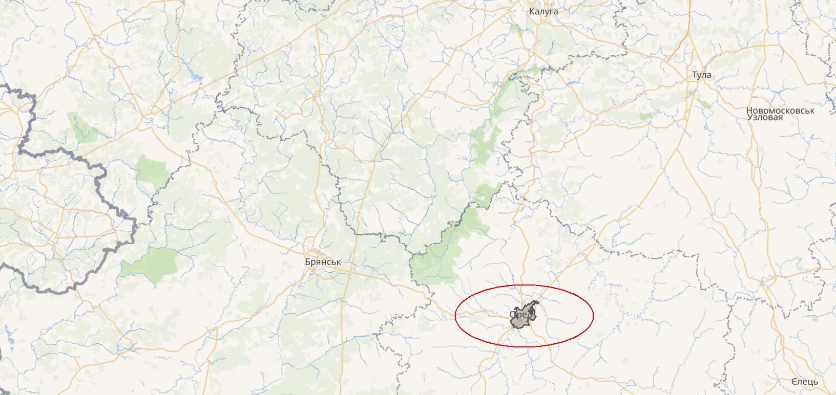 У російському Орлі після атаки міста дронами зникло світло