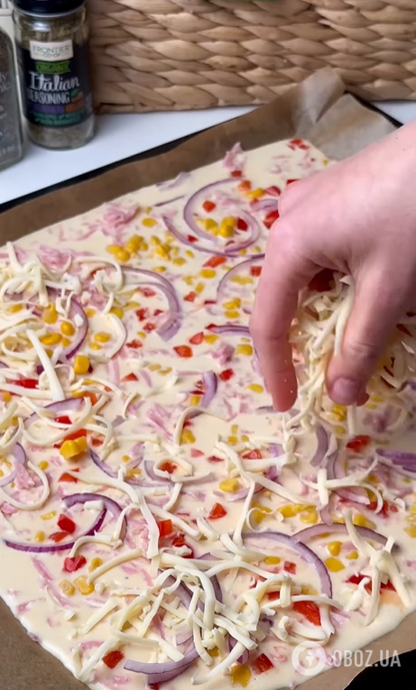 Швидка піца без вимішування тіста для вечері: готується всього 25 хвилин