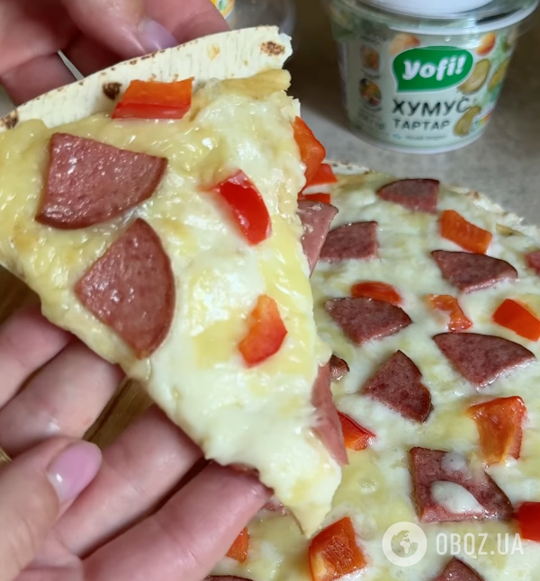 Пицца из лаваша и с хумусом: рецепт очень вкусного и легкого блюда