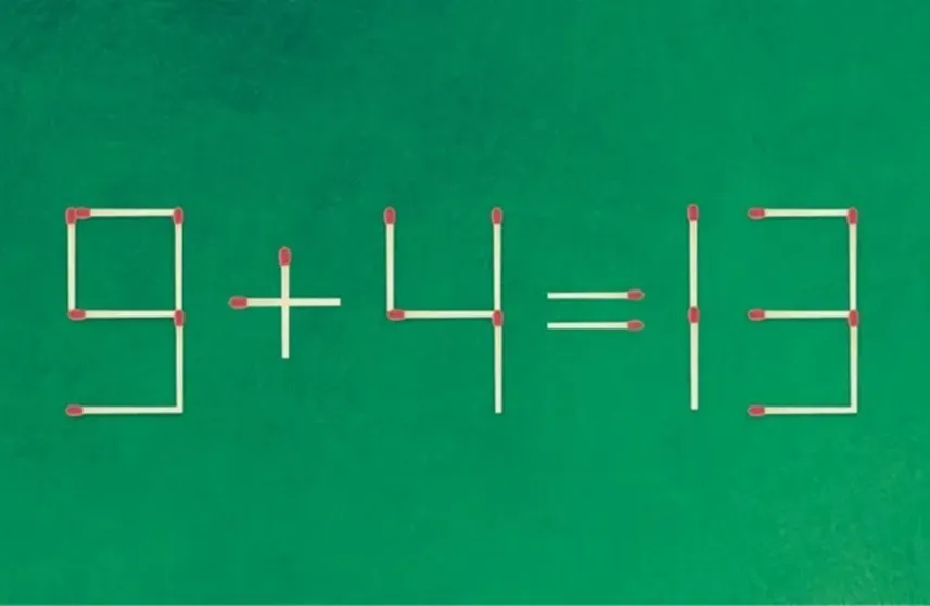 Є одна хвилина: як пересунути сірник у головоломці