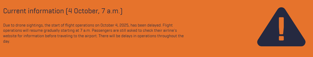 У Мюнхені вдруге за добу закрили аеропорт через невідомі дрони