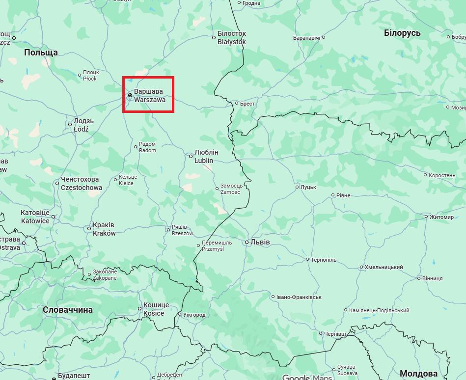 Во время атаки РФ на Украину: под Варшавой обнаружили обломки дрона. Фото