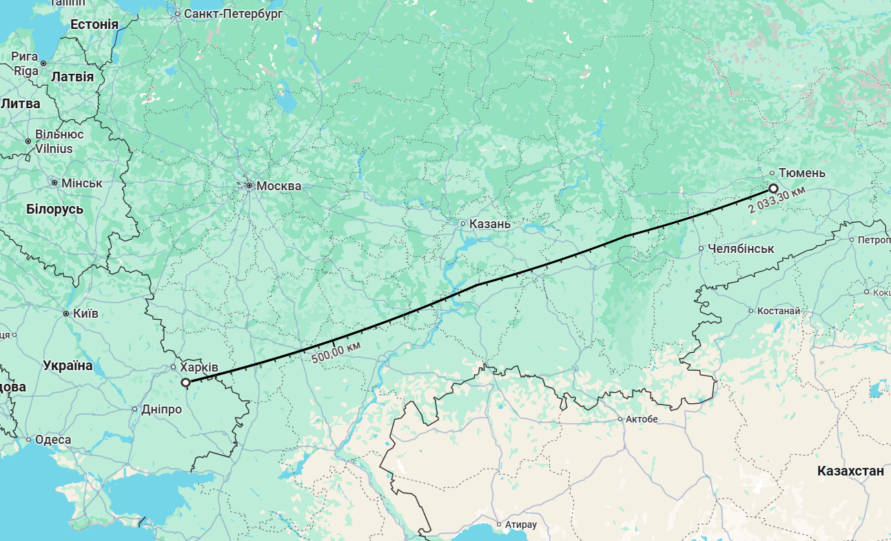 Новий рекорд: дрони атакували НПЗ у російській Тюмені на відстані 2000 км від України. Фото, відео