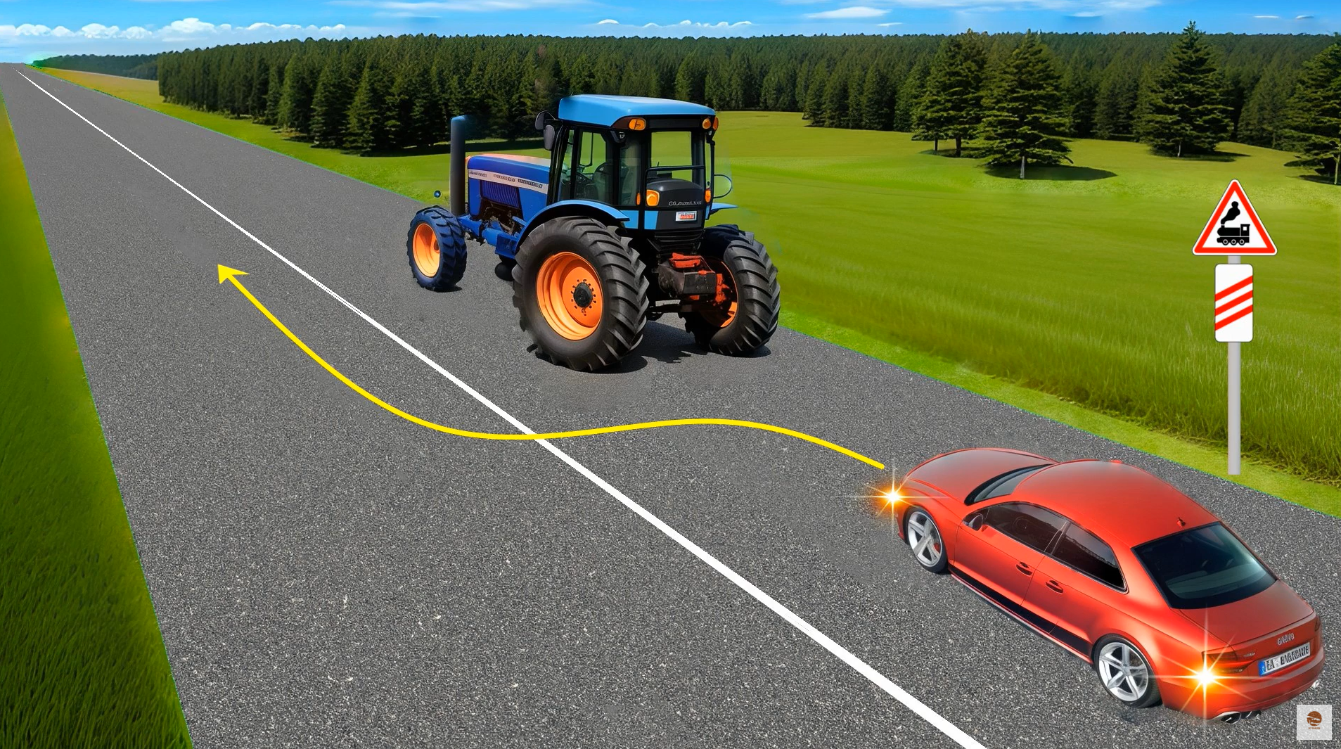 Обогнать разрешено или нет? Тест на знание ПДД