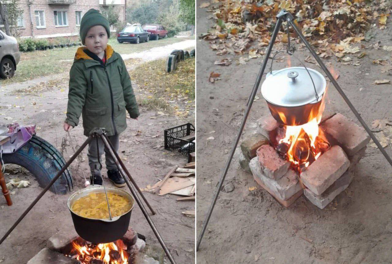 Незламна Шостка: після обстрілів РФ люди залишились без газу і світла, їжу готували просто неба. Фото, відео