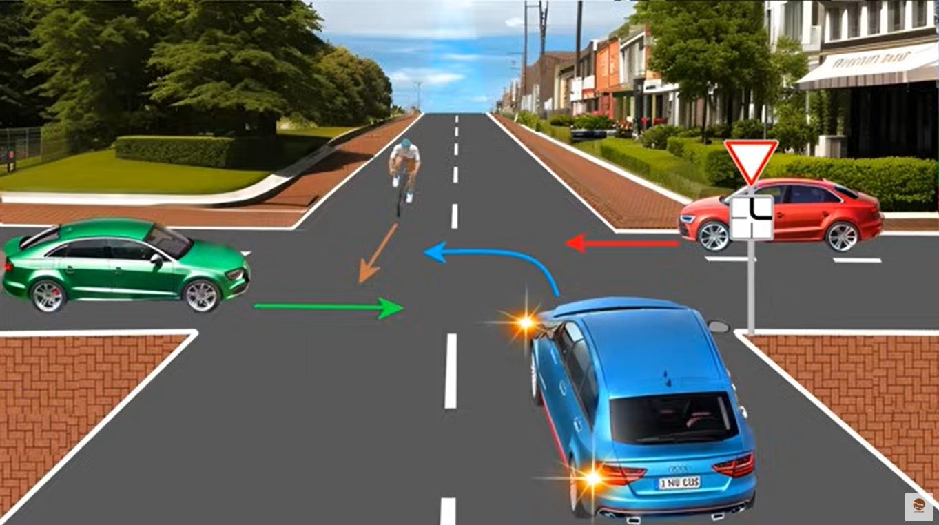 Кто проедет перекресток первым и последним? Тест для водителей