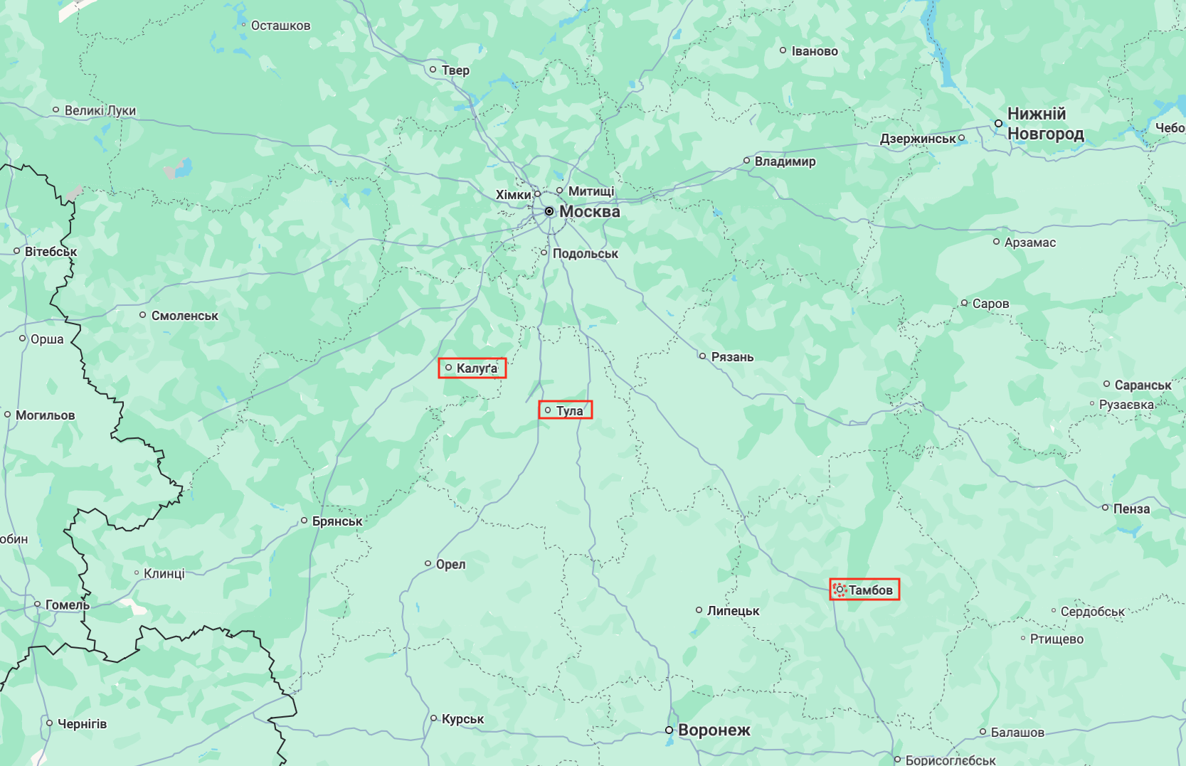 Росію атакували дрони: у Московській області поскаржились на відсутність світла