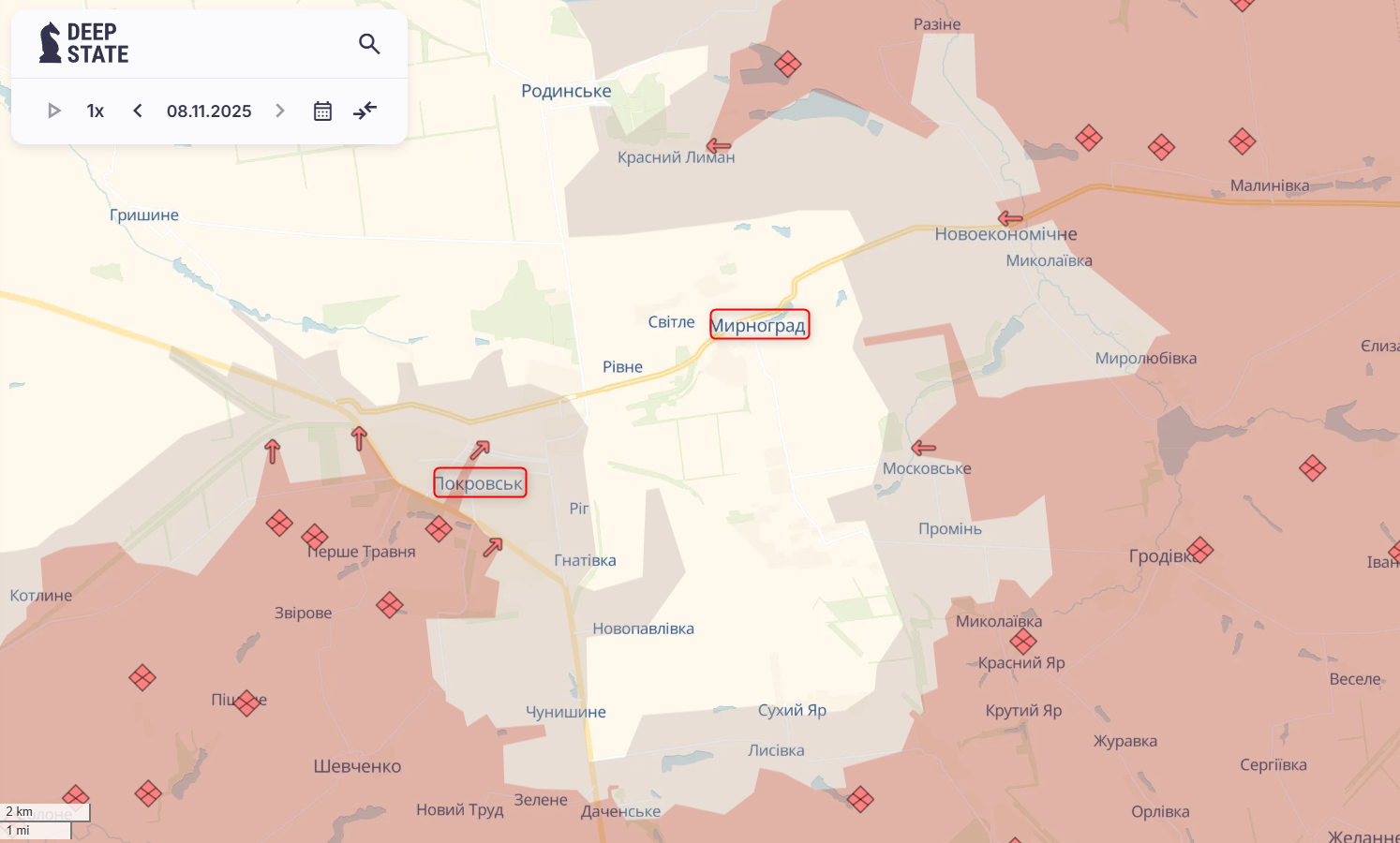 Логистика затруднена, но окружения нет: в Генштабе рассказали о ситуации в Покровске и Мирнограде