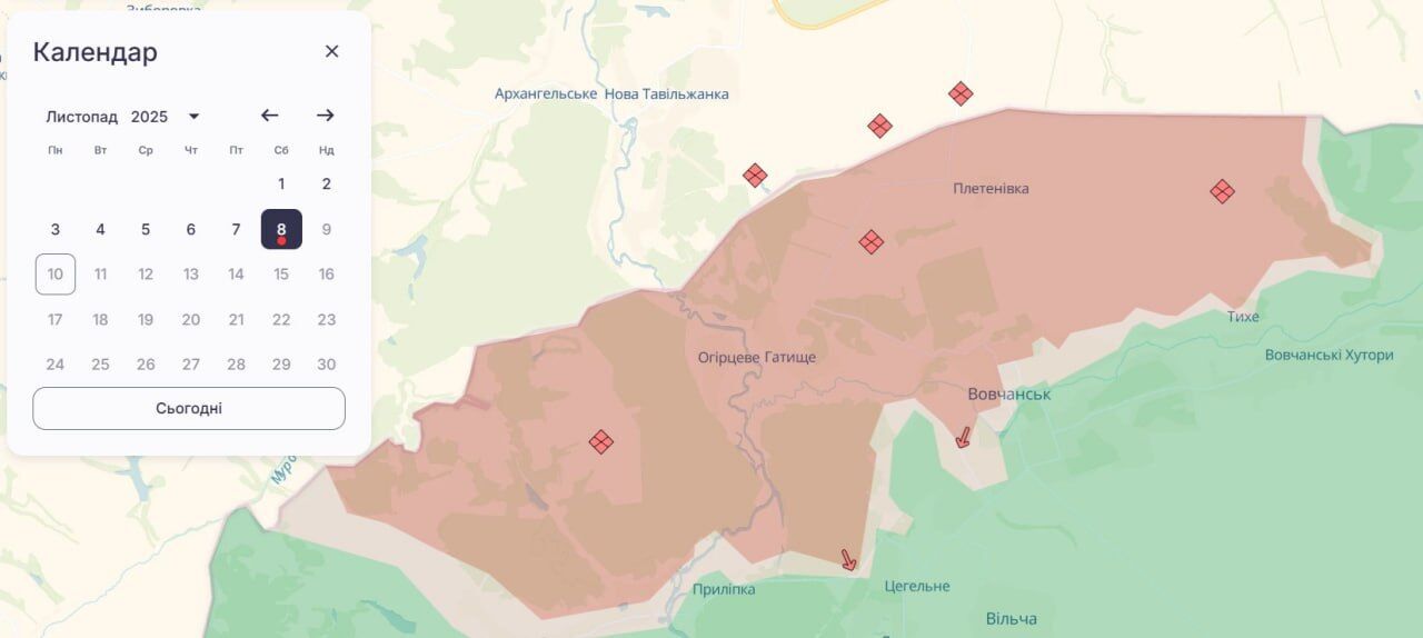 "Россия создает мифы о победе": ВСУ опровергли заявление врага о "продвижении" в Волчанске. Карта