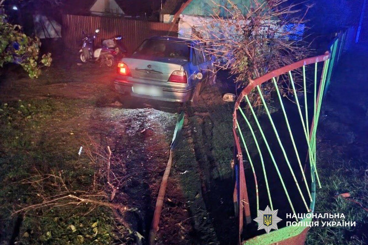 В Черкасской области нетрезвый водитель снес забор и сбил насмерть женщину во дворе. Фото