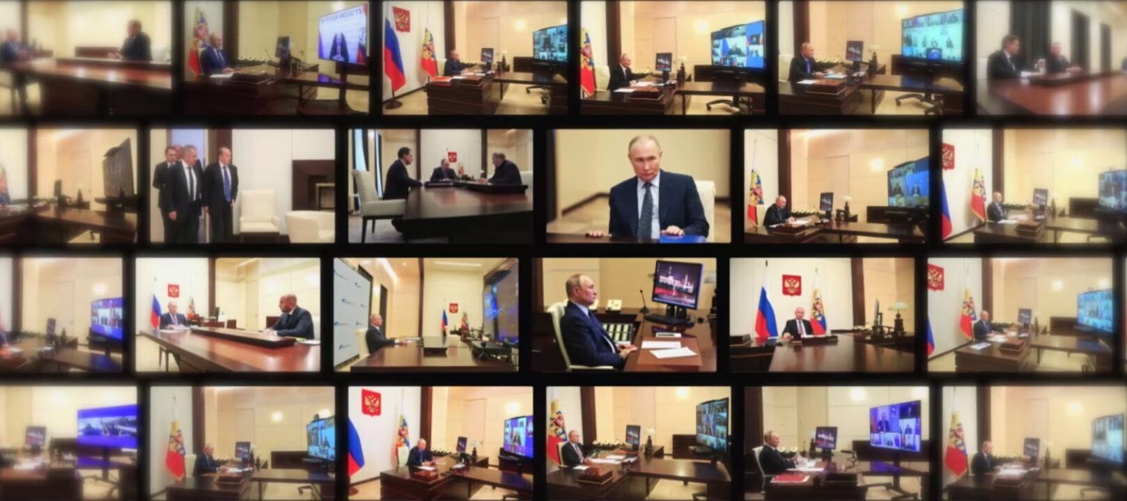 Секрет выдали детали: Путин годами скрывался в трех одинаковых кабинетах в разных резиденциях. Фото