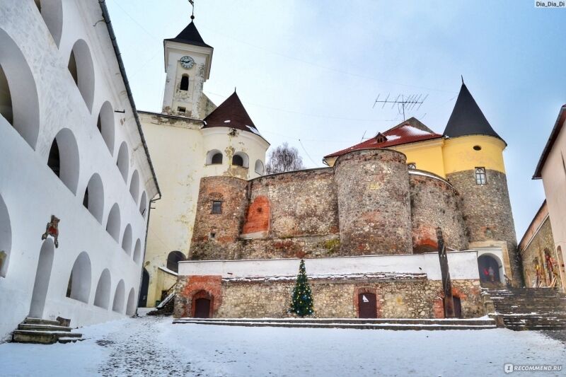 Замок Паланок в Мукачеві, зима