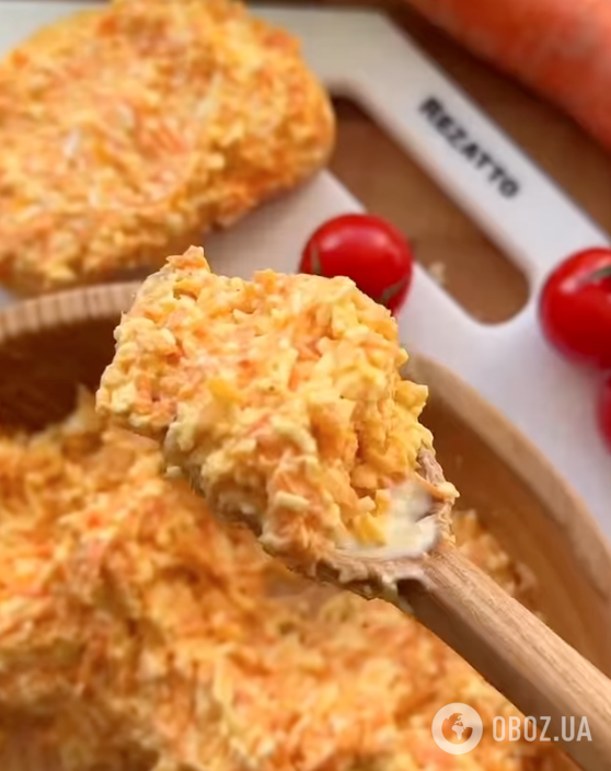 Корисна намазка із сирої моркви та плавленого сиру: найпростіший рецепт