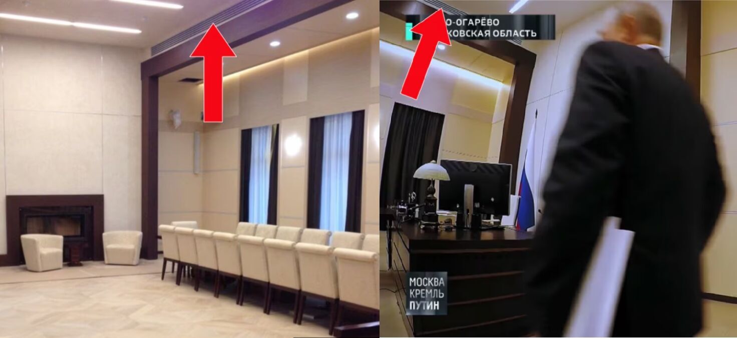 Секрет выдали детали: Путин годами скрывался в трех одинаковых кабинетах в разных резиденциях. Фото