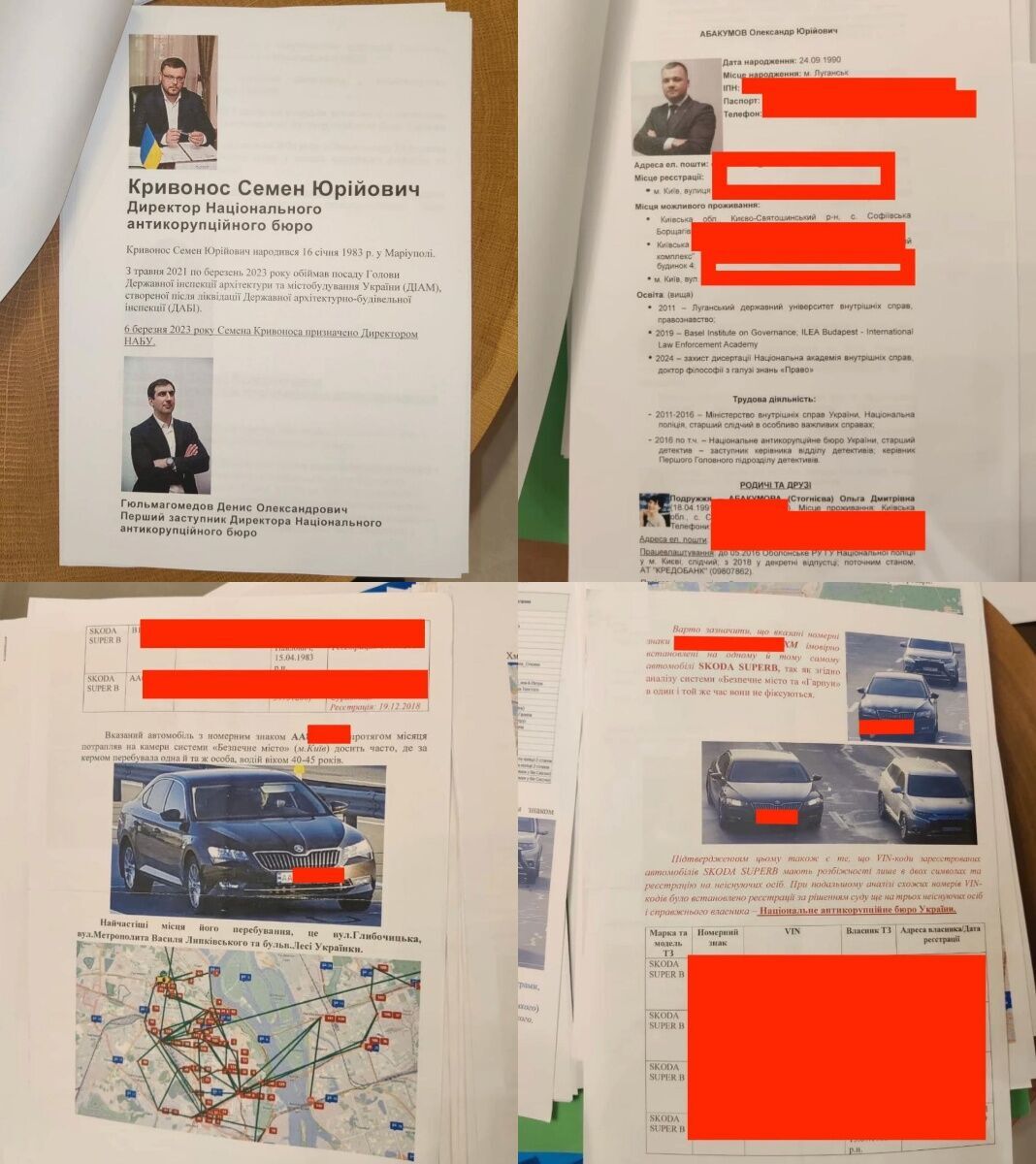 Материалы, изъятые при обысках