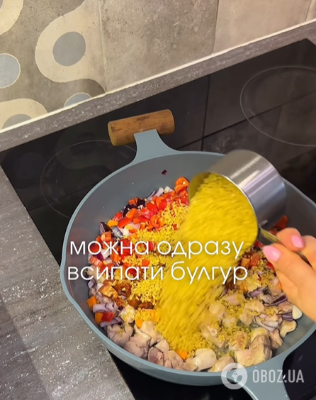 Як смачно приготувати булгур з куркою та овочами: рецепт звичної крупи по-новому