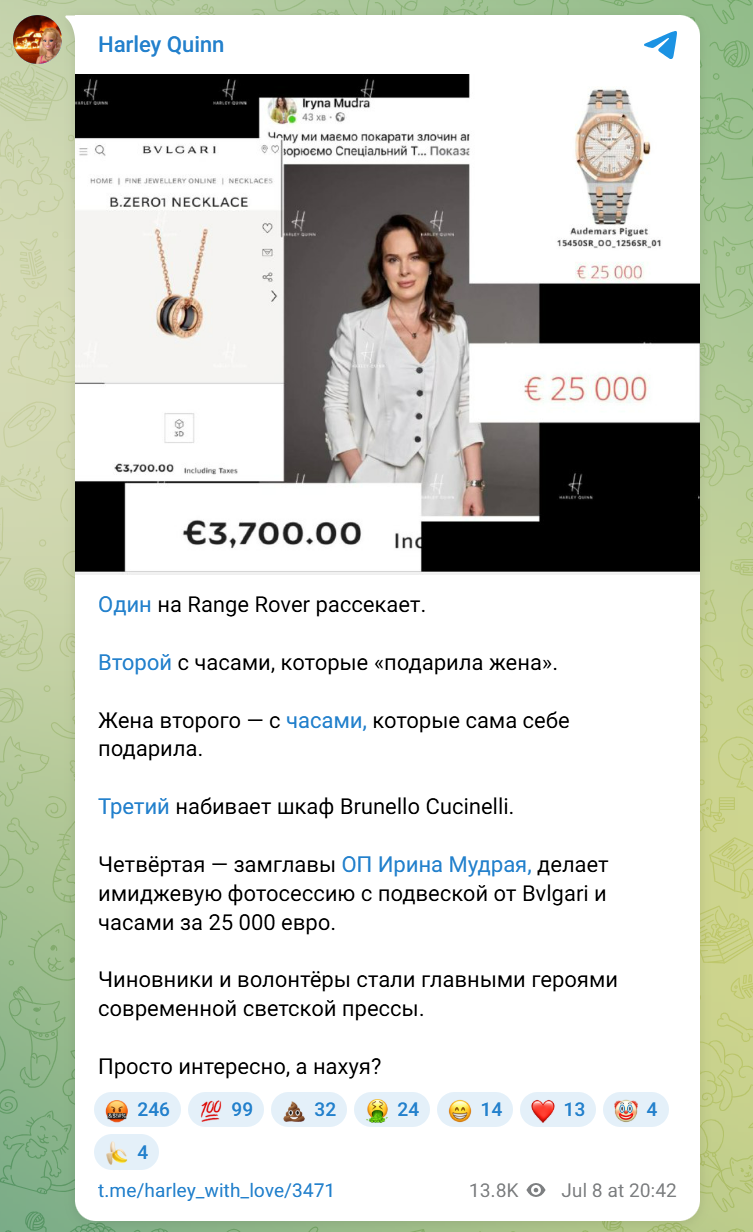 Потенційна кандидатка на посаду міністра юстиції засвітила брендових речей майже на 3 млн грн – ЗМІ