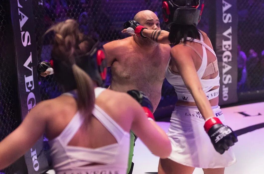 140-кг боєць ММА вийшов у ринг проти двох дівчат. Відео бою зібрало 3.5 млн переглядів за добу