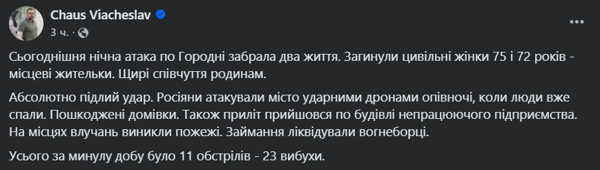 "Абсолютно підлий удар": на Чернігівщині внаслідок ворожої атаки загинули дві жінки. Фото