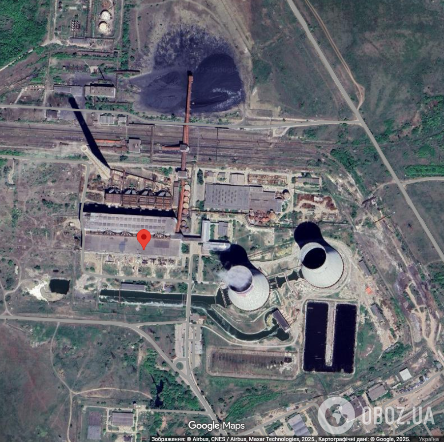 На окупованій Донеччині дрони атакували ТЕС, розгорілася пожежа: момент потрапив на відео