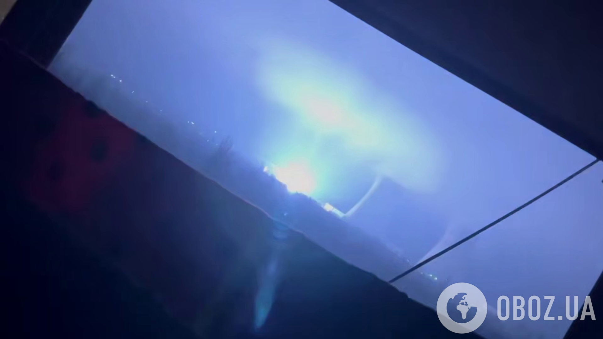 На окупованій Донеччині дрони атакували ТЕС, розгорілася пожежа: момент потрапив на відео