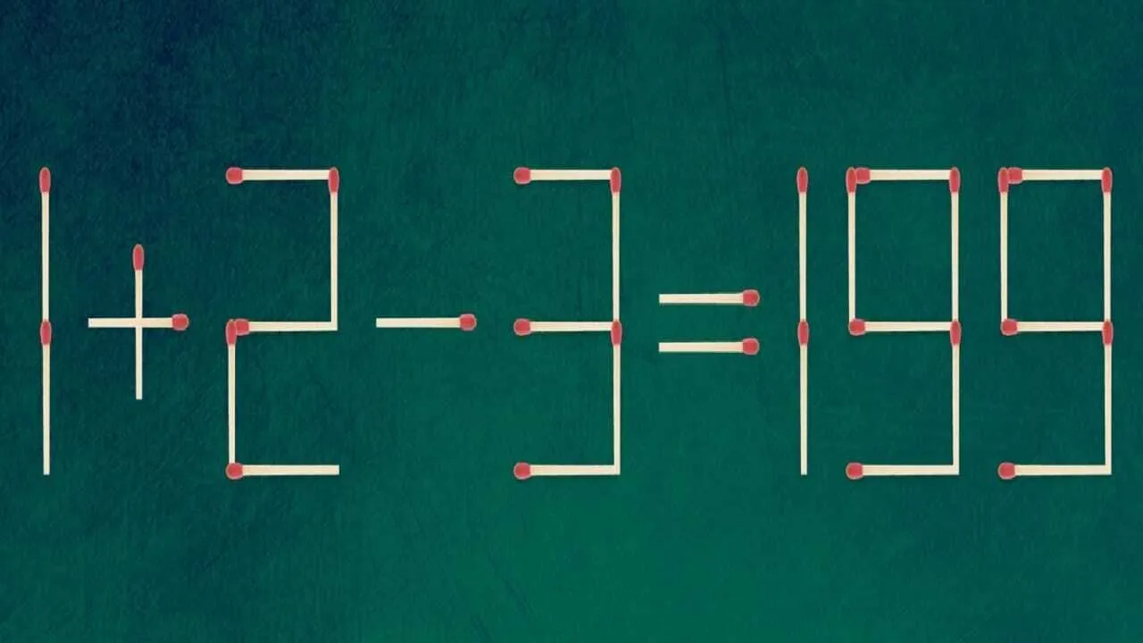 Відповідь непроста: куди пересунути сірник, щоб приклад став правильним