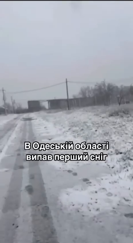 Первое дыхание зимы: в Одесской области выпал снег. Видео