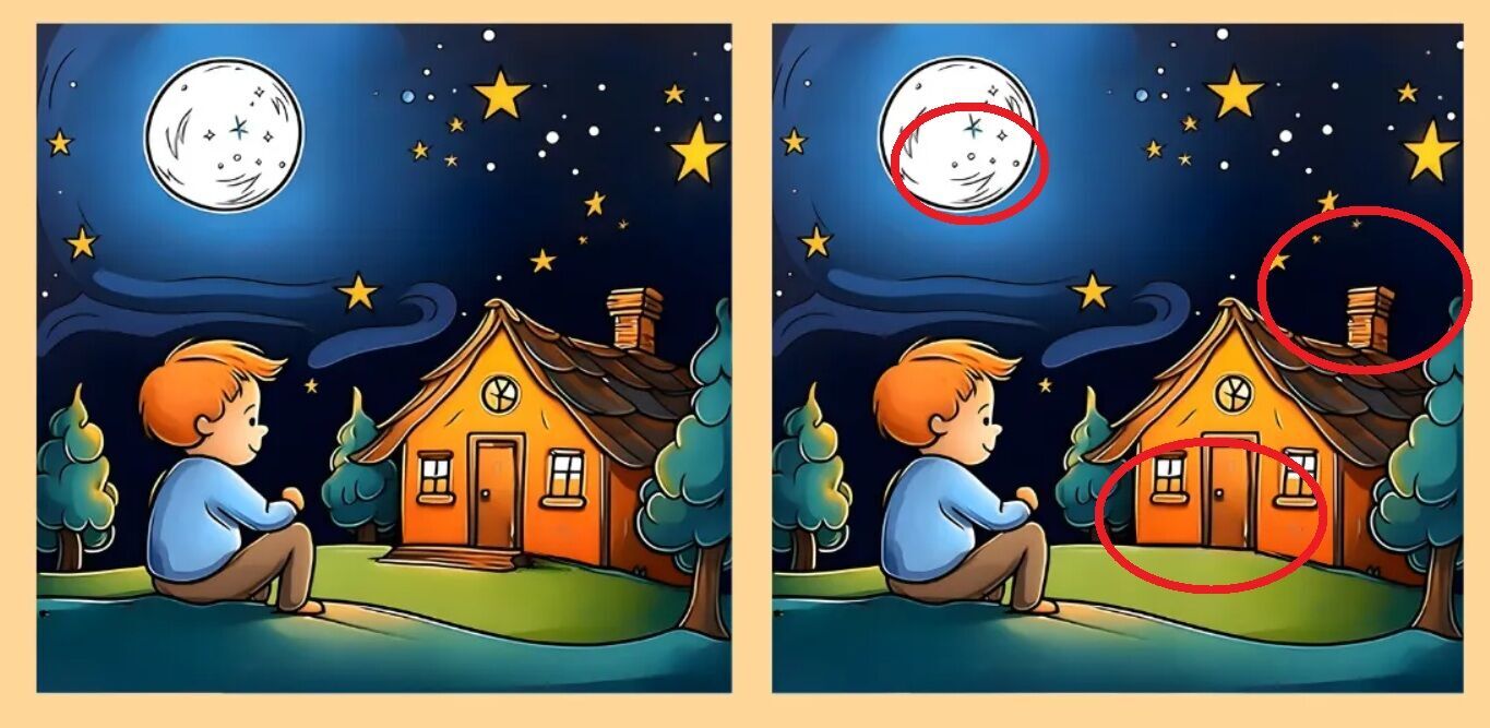 Найдите три отличия: быстрая головоломка на внимательность