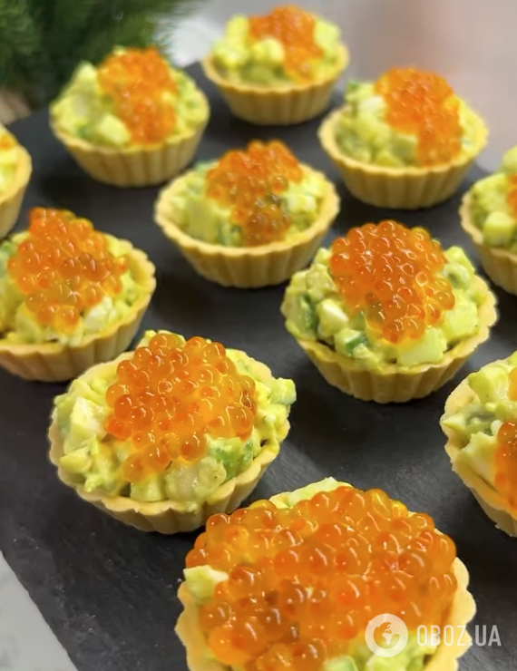 Новогодние тарталетки с вкусной начинкой: самый простой рецепт вкусной закуски