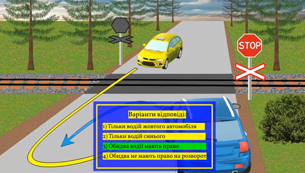 Кому можно выполнить разворот? Задание по ПДД