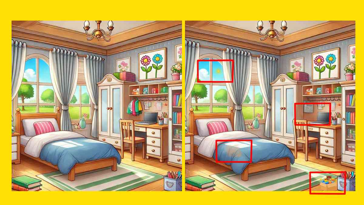 Есть 30 секунд и 4 отличия: головоломка для самых внимательных