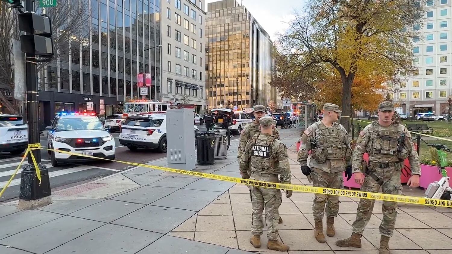 В США неподалеку от Белого дома стреляли в двух бойцов Нацгвардии: все подробности. Видео