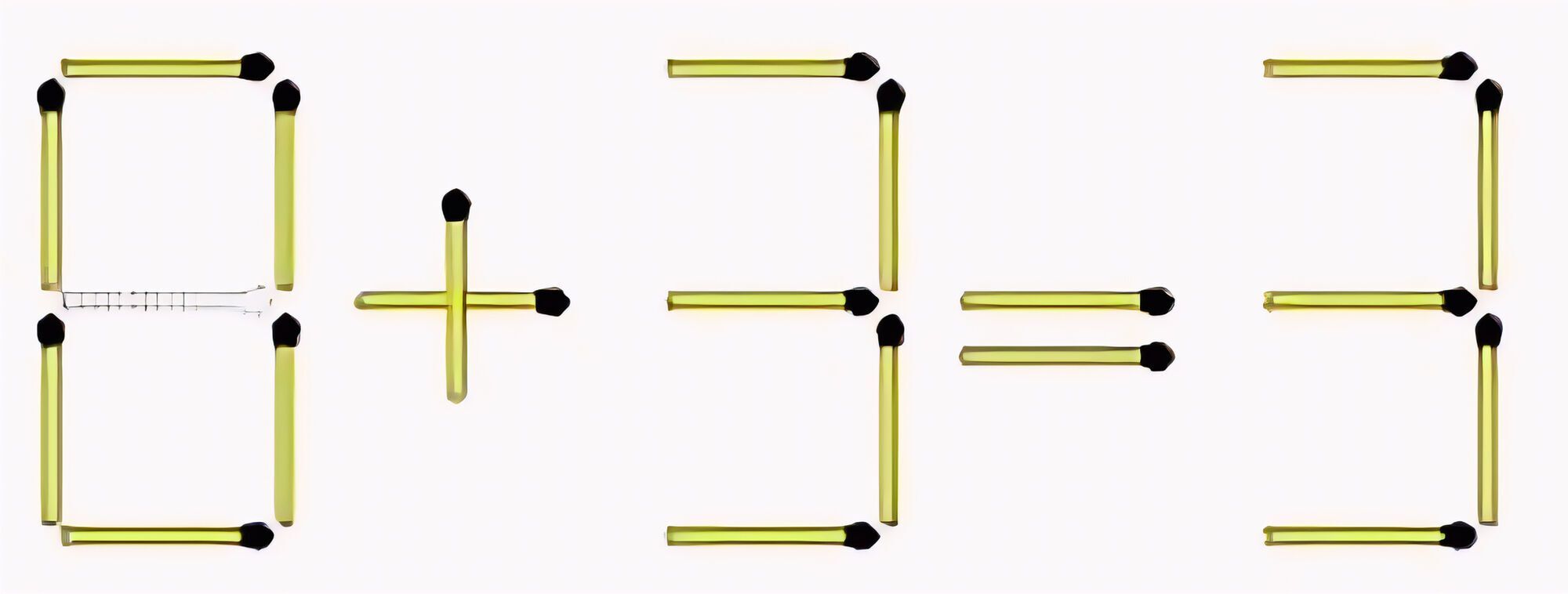 Пересуньте сірник і знайдіть відповідь за 20 секунд: головоломка