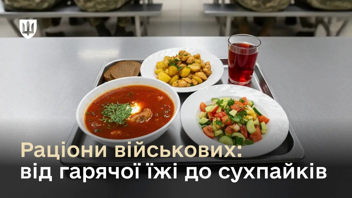 От столовой до полевого сухпайка: в Минобороны показали, как питаются украинские военные. Фото