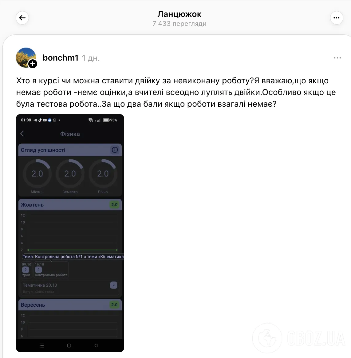 Чи можна ставити двійку за невиконану роботу? Мережу сколихнула нова дискусія: думки українців розділились