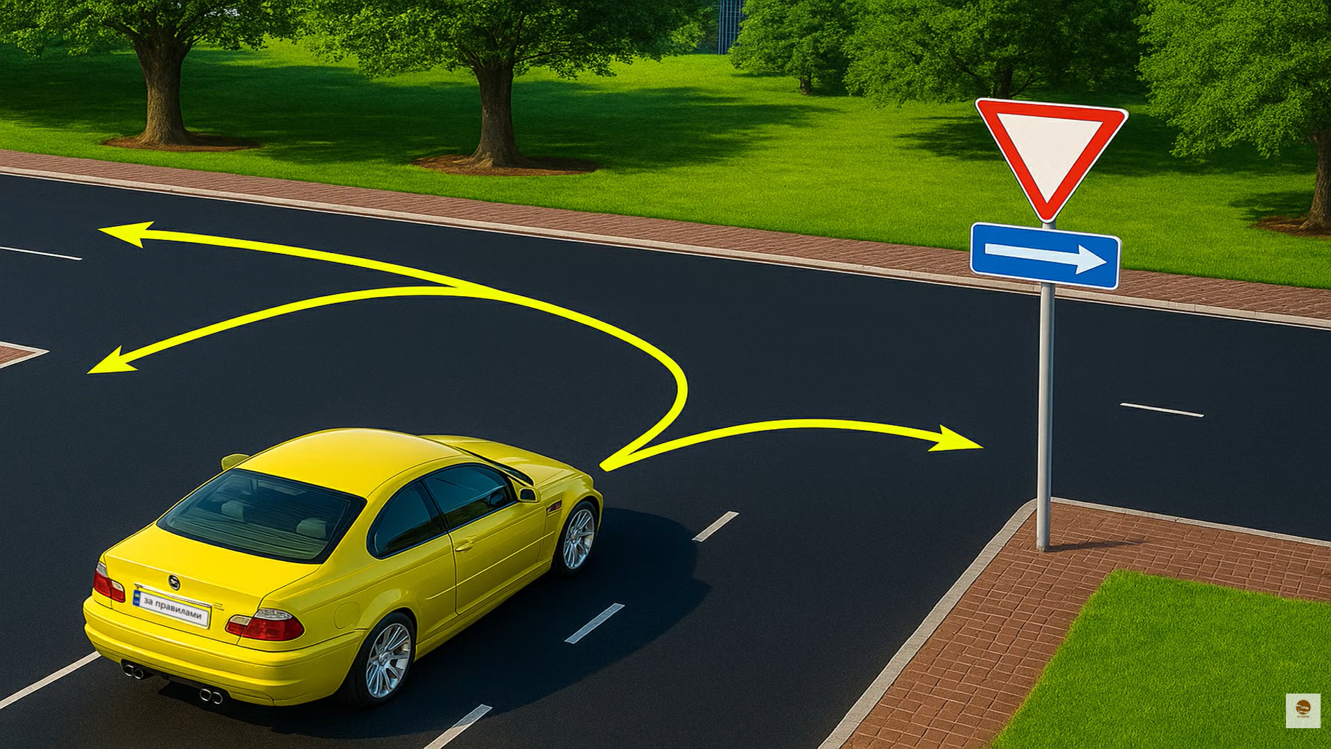 Куда разрешено проехать Тест на знание ПДД