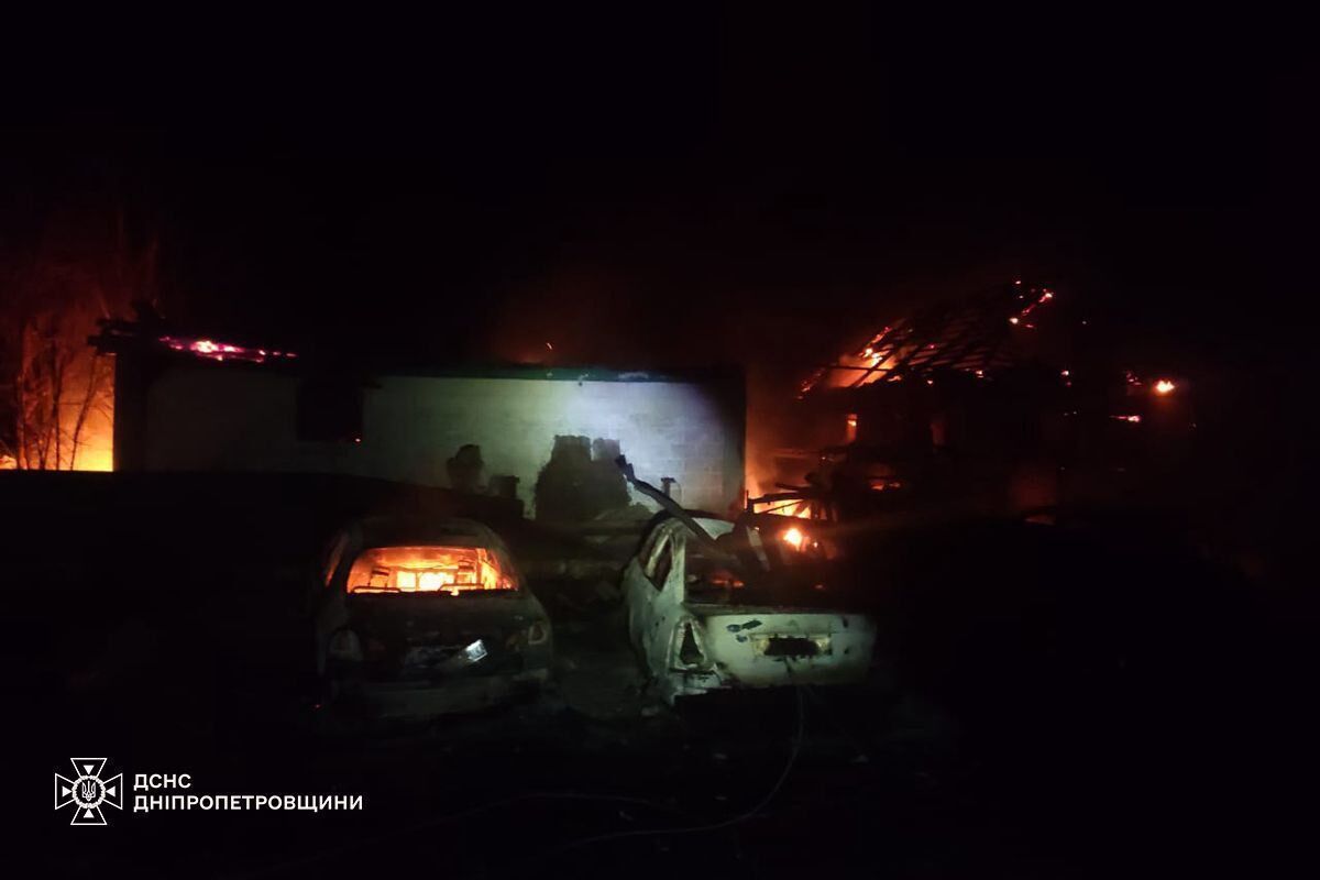Оккупанты атаковали Днепропетровщину: произошли пожары, есть пострадавшие. Фото