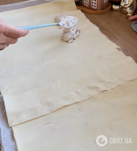 Ленивый слоеный пирог с грибами и ветчиной: готовится максимум 25 минут