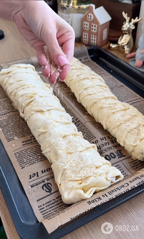 Ленивый слоеный пирог с грибами и ветчиной: готовится максимум 25 минут