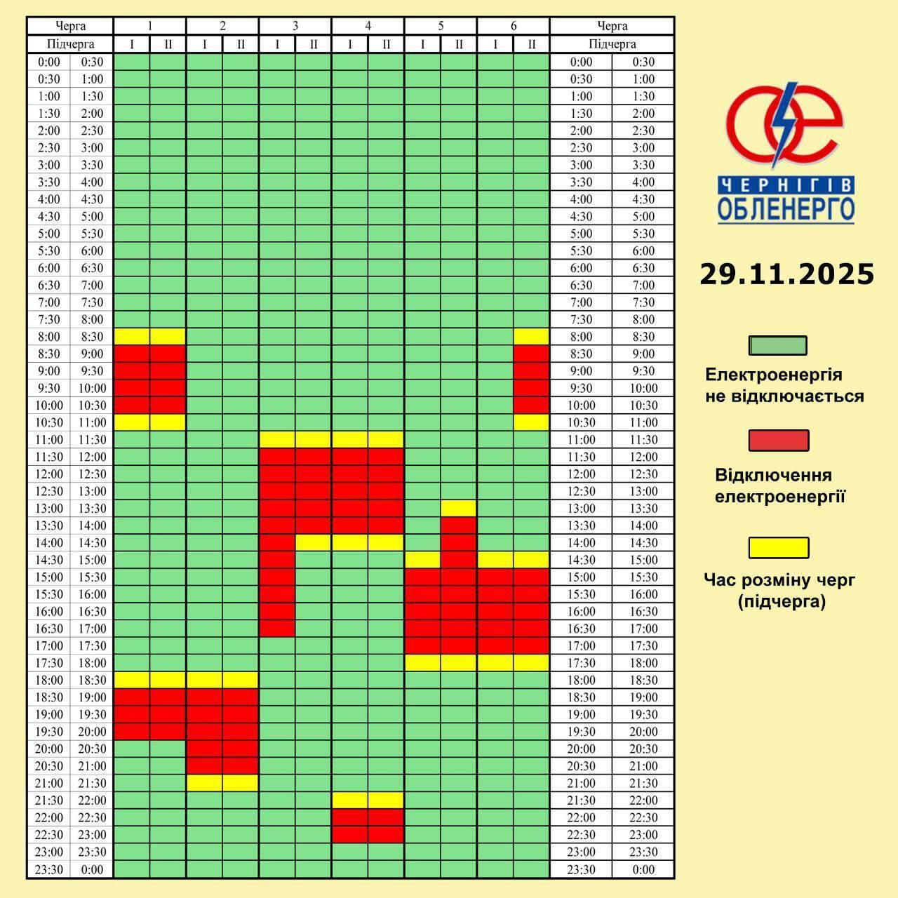 Отключения света будут по всей Украине: "Укрэнерго" объявило график на 29 ноября