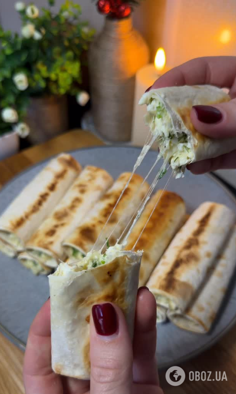 Ліниві трубочки з лаваша з сиром на перекус: готуються 10 хвилин