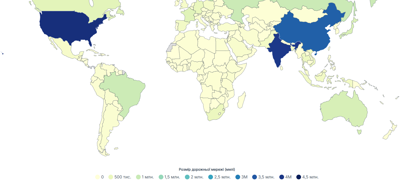 Более 6,5 млн км: какая страна имеет больше всего автомагистралей