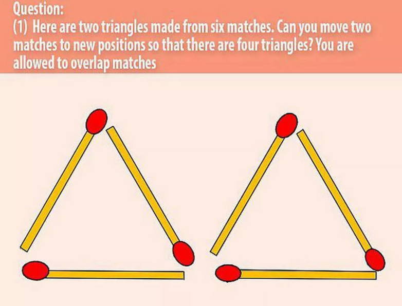 Пересуньте два сірники: головоломка для найрозумніших