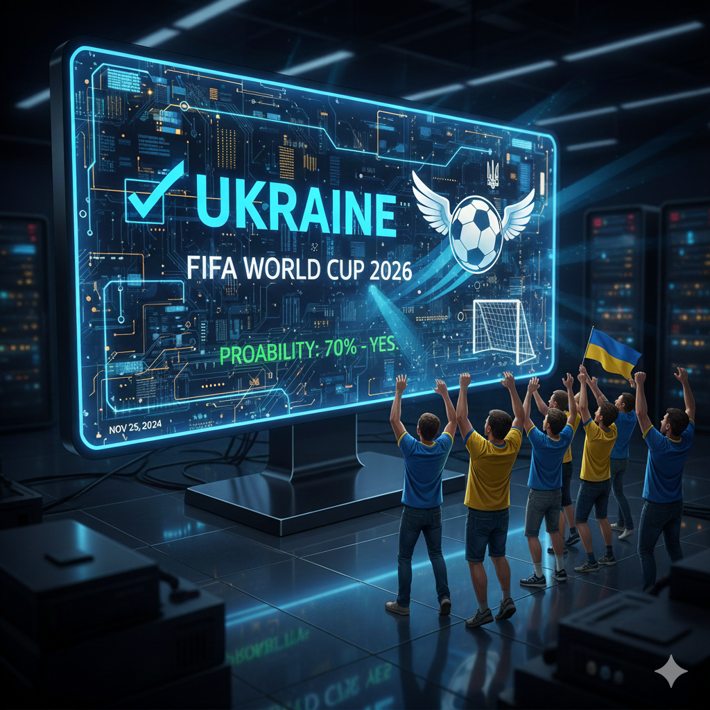 Суперкомп'ютер відповів, чи вийде Україна на ЧС-2026 із футболу