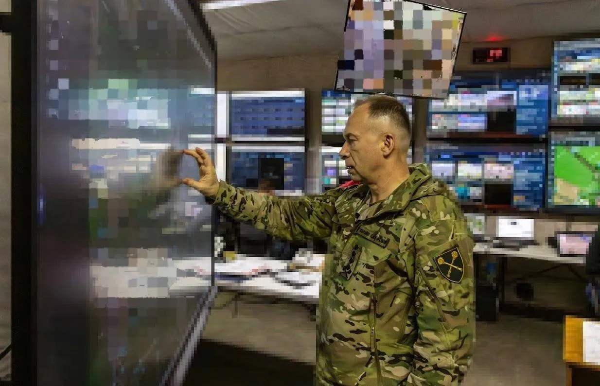 "Посилюємо війська додатковими підрозділами": Сирський відвідав штаб Сил оборони на Донеччині. Фото