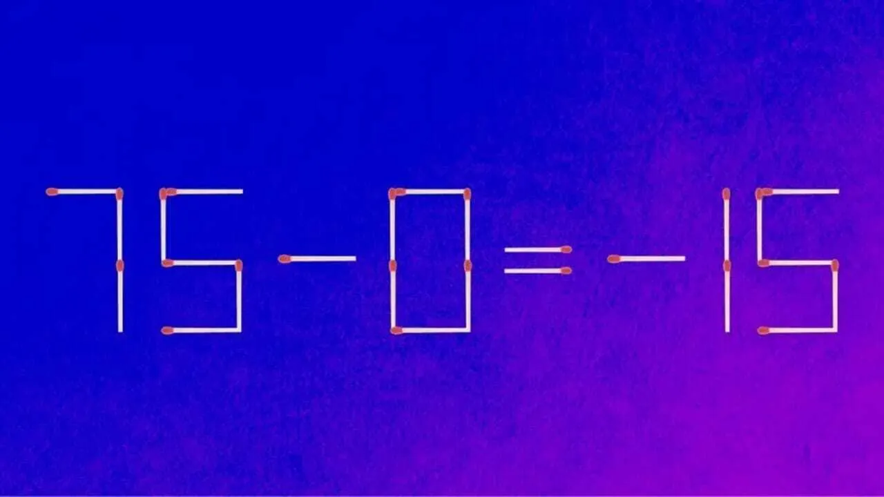 Пересуньте лише один сірник: головоломка для найкмітливіших