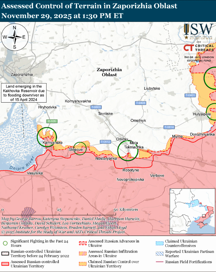 В России размечтались об обвале фронта в Украине: в ISW объяснили, что стоит за заявлениями, и оценили ситуацию. Карта