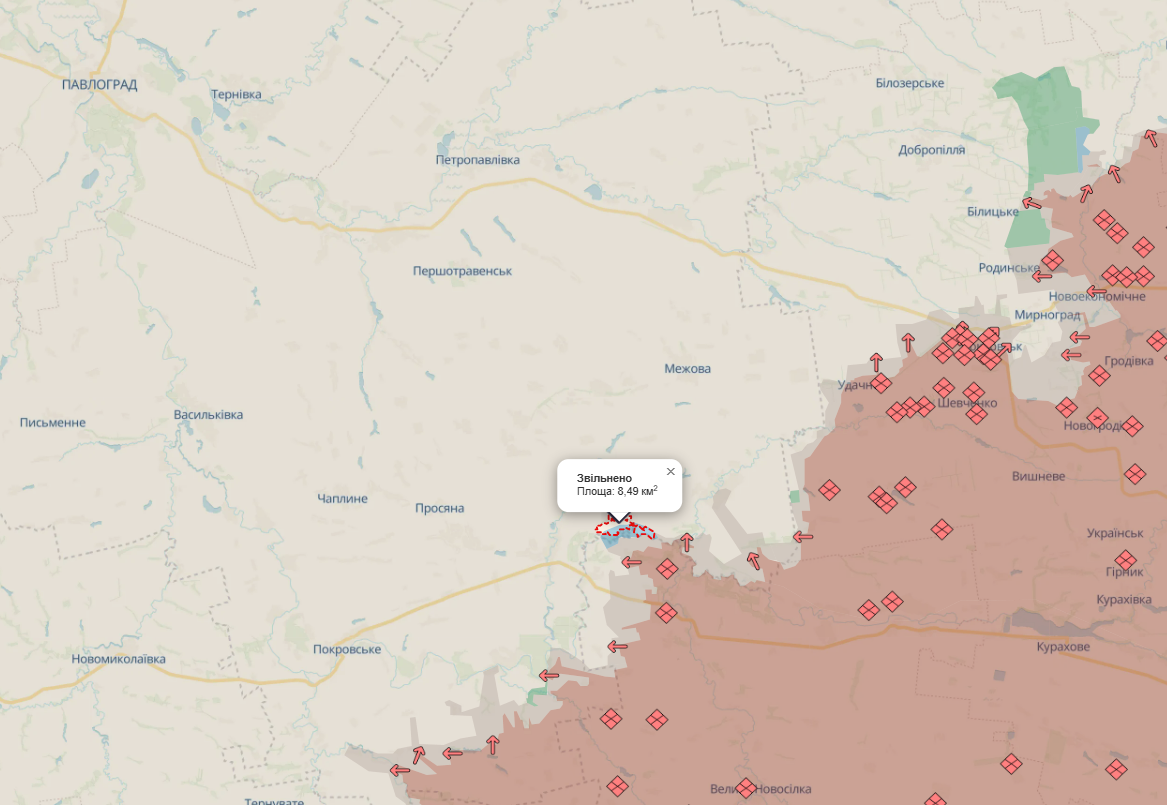 Силы обороны Украины освободили от оккупантов Ивановку на Днепропетровщине. Карта